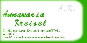 annamaria kreisel business card